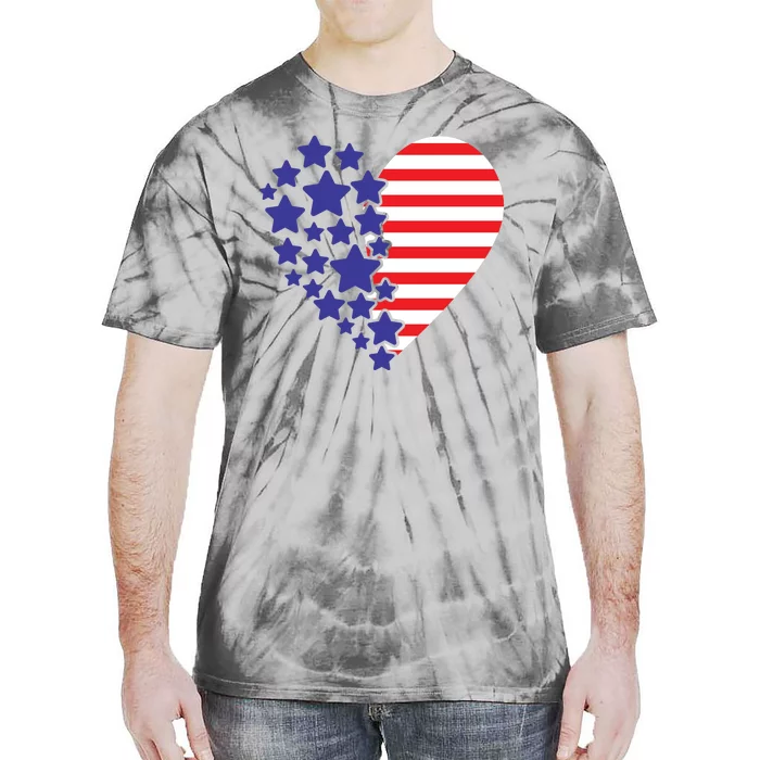 American Heart Flag Tie-Dye T-Shirt