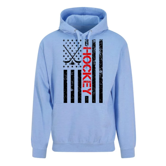 American Hockey Flag Vintage Unisex Surf Hoodie