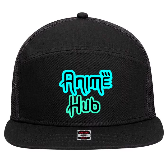 Anime Hub Funny Sarcastic Humor 7 Panel Mesh Trucker Snapback Hat