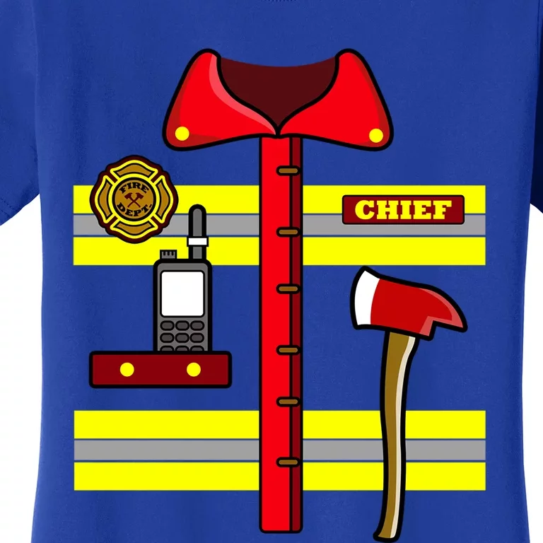 Adult Halloween Fire Firefighter Costume Gift Women's T-Shirt