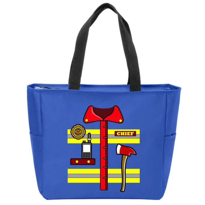 Adult Halloween Fire Firefighter Costume Gift Zip Tote Bag