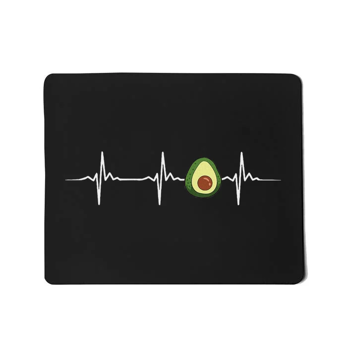 Avocado Heartbeat Funny Avocado Mousepad