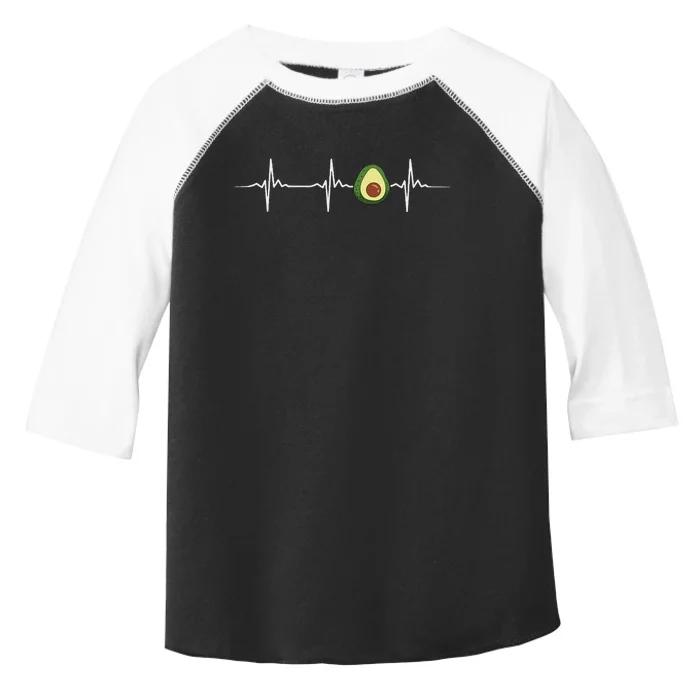 Avocado Heartbeat Funny Avocado Toddler Fine Jersey T-Shirt