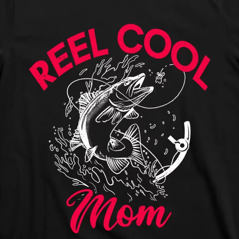 Angling Hunting Fishing Reel Cool Mom T-Shirt