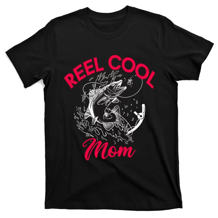 Angling Hunting Fishing Reel Cool Mom T-Shirt