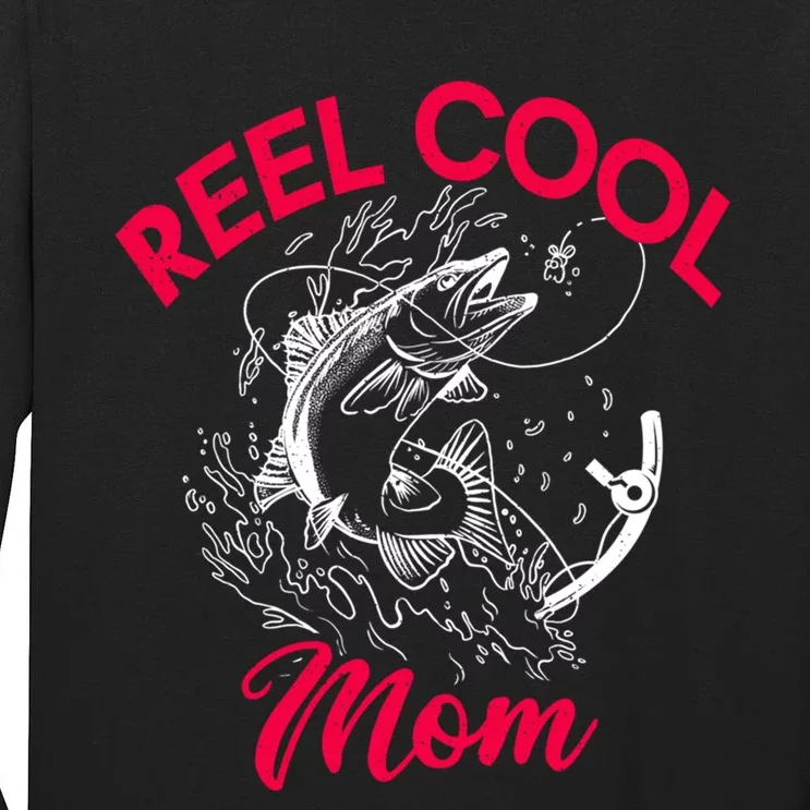 Angling Hunting Fishing Reel Cool Mom Tall Long Sleeve T-Shirt