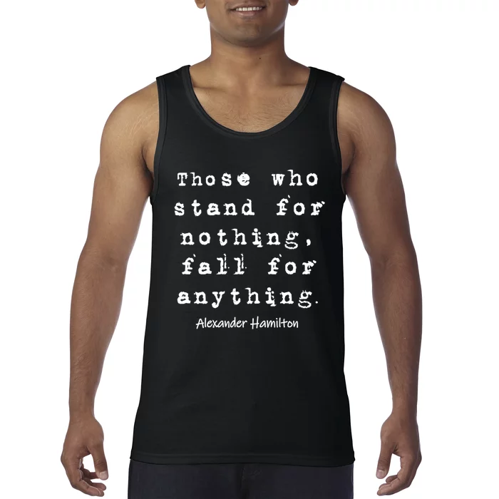 Alexander Hamilton Gift Inspirational Famous Aham Quote Gift Tank Top