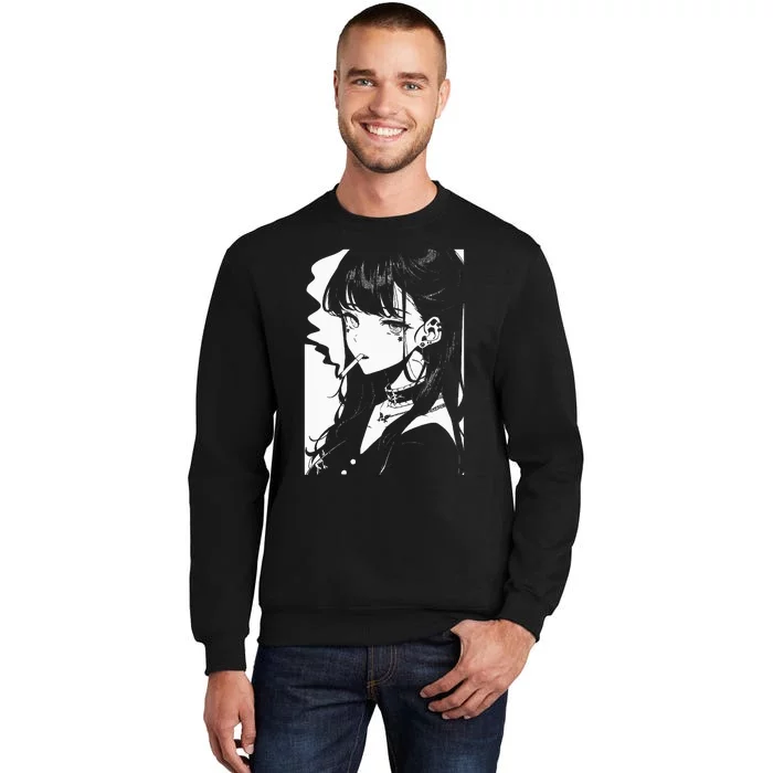 Anime Horror Girl Aesthetic Soft Grunge Waifu Japanese Otaku Sweatshirt