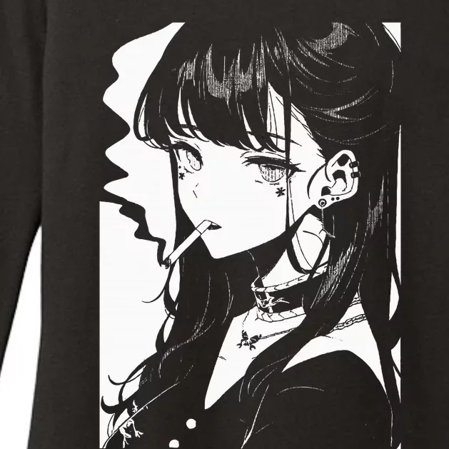 Anime Horror Girl Aesthetic Soft Grunge Waifu Japanese Otaku Womens CVC Long Sleeve Shirt