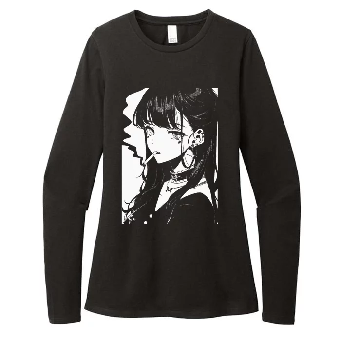 Anime Horror Girl Aesthetic Soft Grunge Waifu Japanese Otaku Womens CVC Long Sleeve Shirt