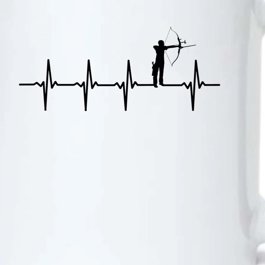 Archery Heartbeat Gift Rchers And Bow Hunting Lovers Great Gift Black Color Changing Mug