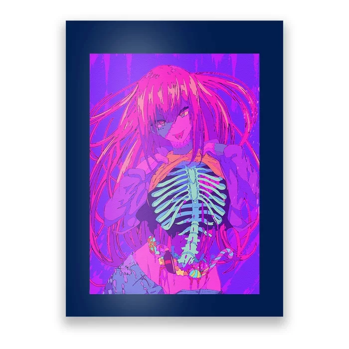 Anime Halloween Girl Kawaii Waifu Aesthetic Japanese Otaku Poster