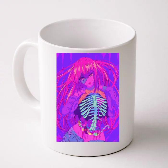 Anime Halloween Girl Kawaii Waifu Aesthetic Japanese Otaku Front & Back Coffee Mug