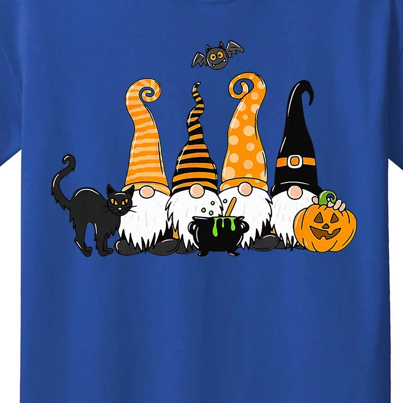 Autumn Halloween Gnomes Cute Autumn Pumpkin Fall Holiday Kids T-Shirt