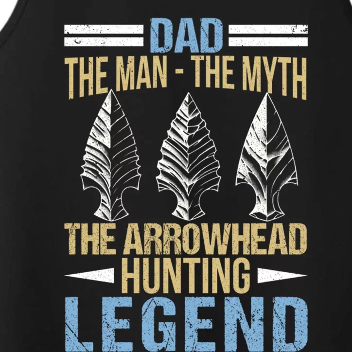 Arrowhead Hunting Gift For Dad Arrowhead Hunter Father Meaningful Gift Performance Tank