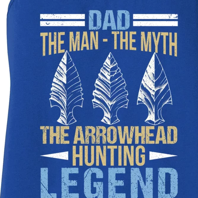 Arrowhead Hunting Gift For Dad Arrowhead Hunter Father Meaningful Gift Women's Racerback Tank