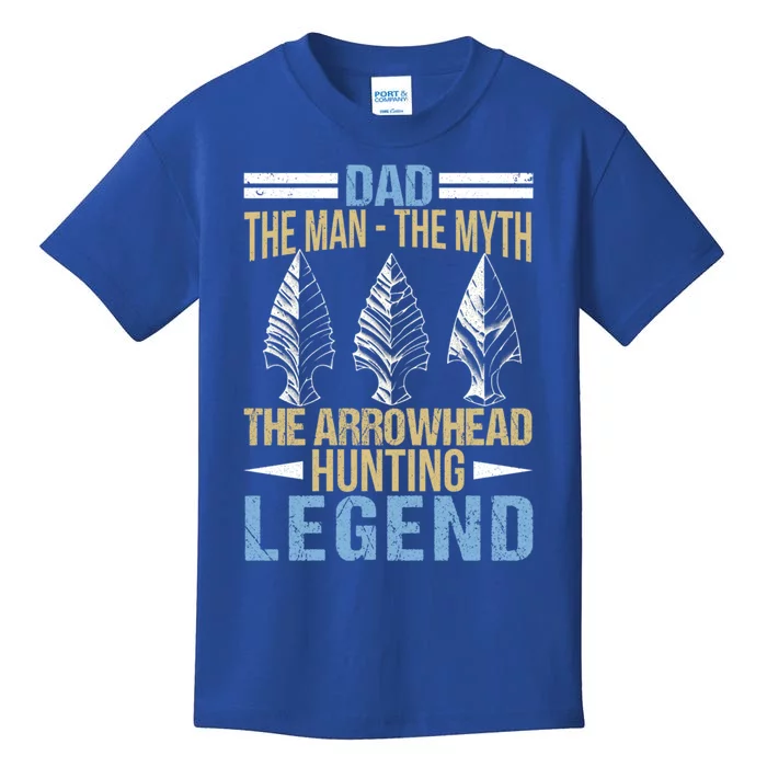 Arrowhead Hunting Gift For Dad Arrowhead Hunter Father Meaningful Gift Kids T-Shirt