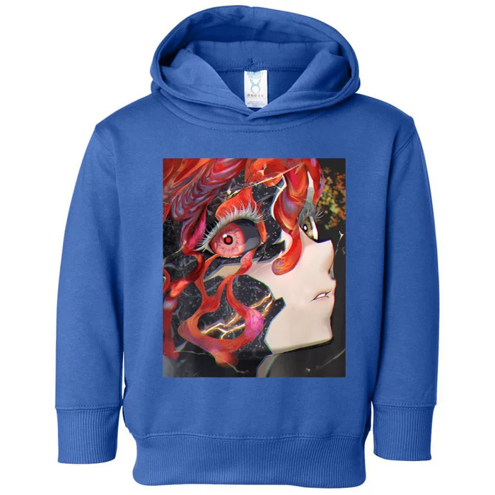 Anime Horror Girl Kawaii Waifu Aesthetic Japanese Otaku Toddler Hoodie