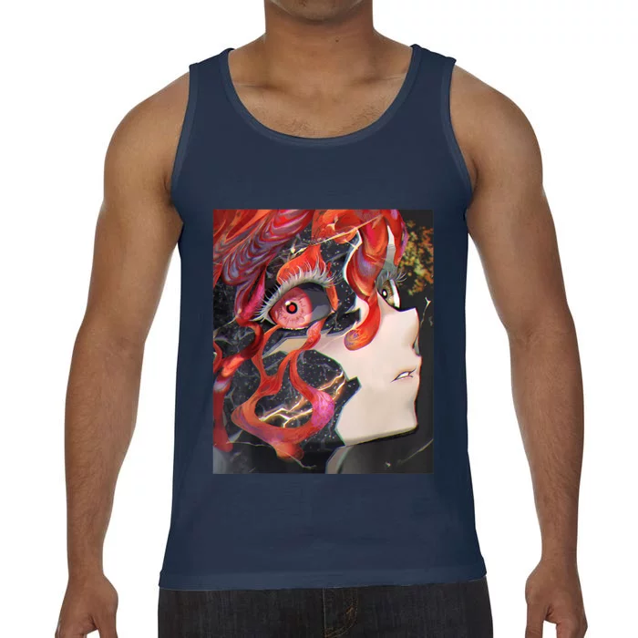 Anime Horror Girl Kawaii Waifu Aesthetic Japanese Otaku Comfort Colors® Tank Top