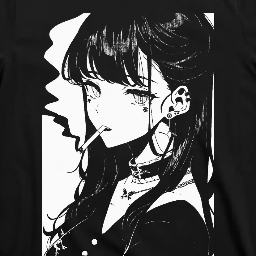 Anime Horror Girl Aesthetic Soft Grunge Waifu Japanese Otaku T-Shirt