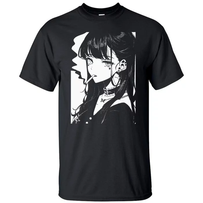 Anime Horror Girl Aesthetic Soft Grunge Waifu Japanese Otaku Tall T-Shirt