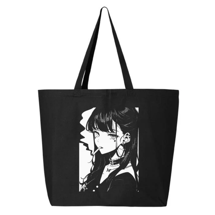 Anime Horror Girl Aesthetic Soft Grunge Waifu Japanese Otaku 25L Jumbo Tote