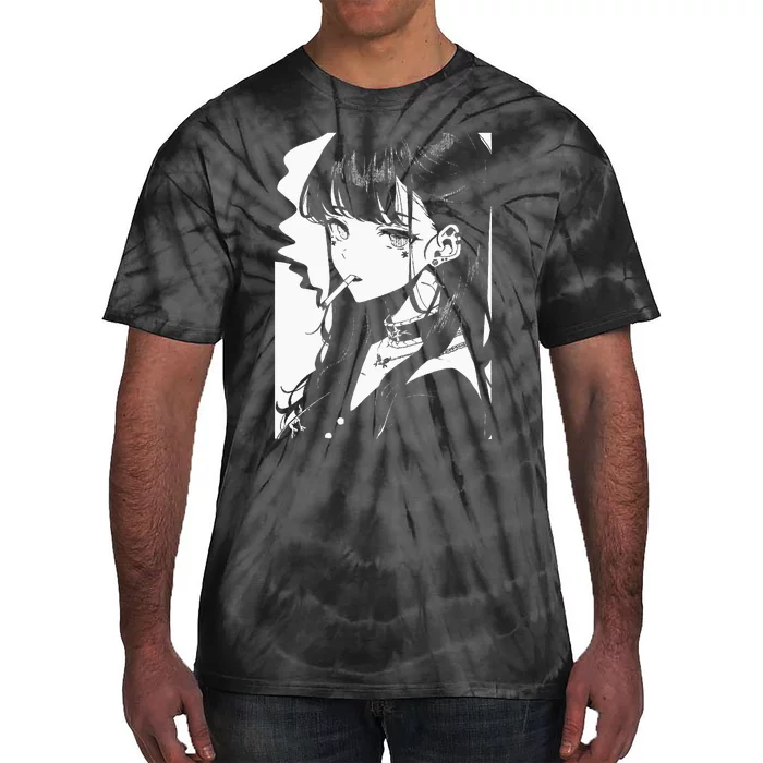 Anime Horror Girl Aesthetic Soft Grunge Waifu Japanese Otaku Tie-Dye T-Shirt