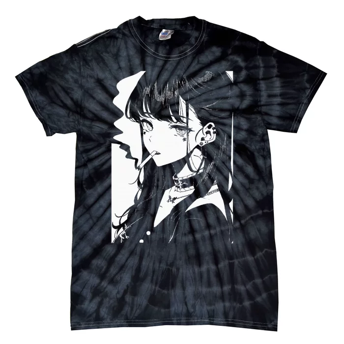 Anime Horror Girl Aesthetic Soft Grunge Waifu Japanese Otaku Tie-Dye T-Shirt