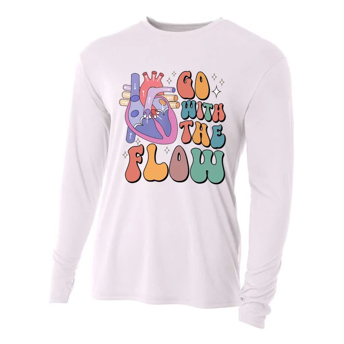 Anatomy Heart Go Withthe Flow Cooling Performance Long Sleeve Crew