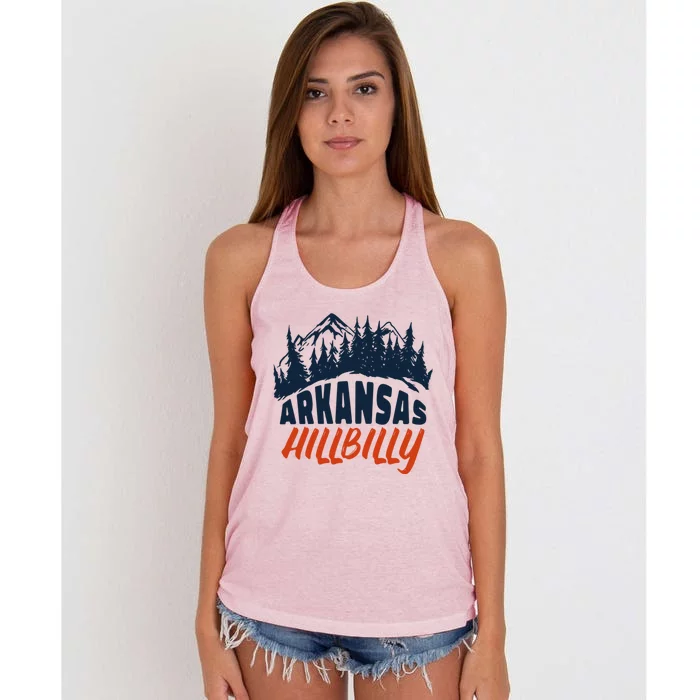 Arkansas Hillbilly Gift Women's Knotted Racerback Tank