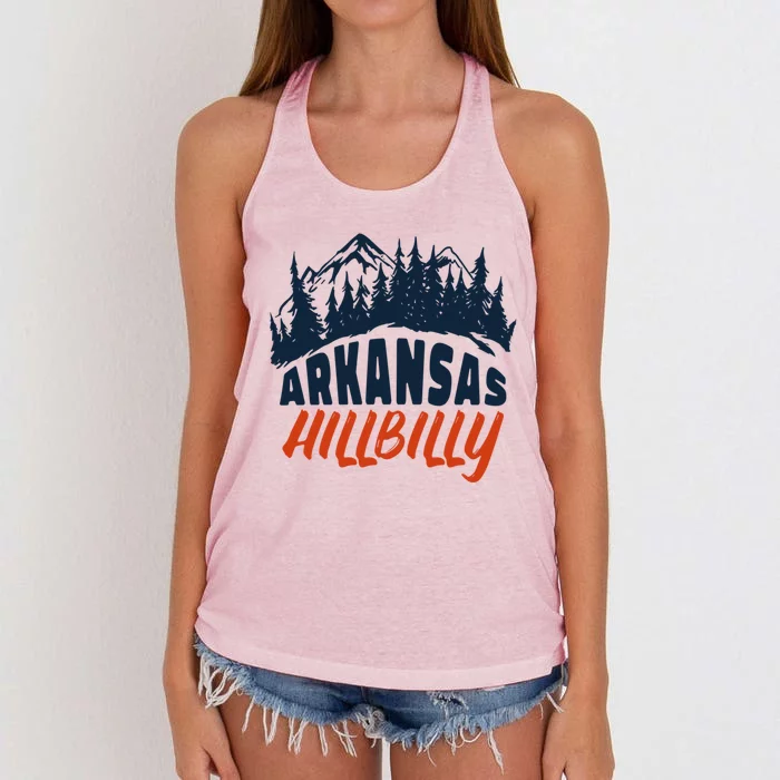 Arkansas Hillbilly Gift Women's Knotted Racerback Tank