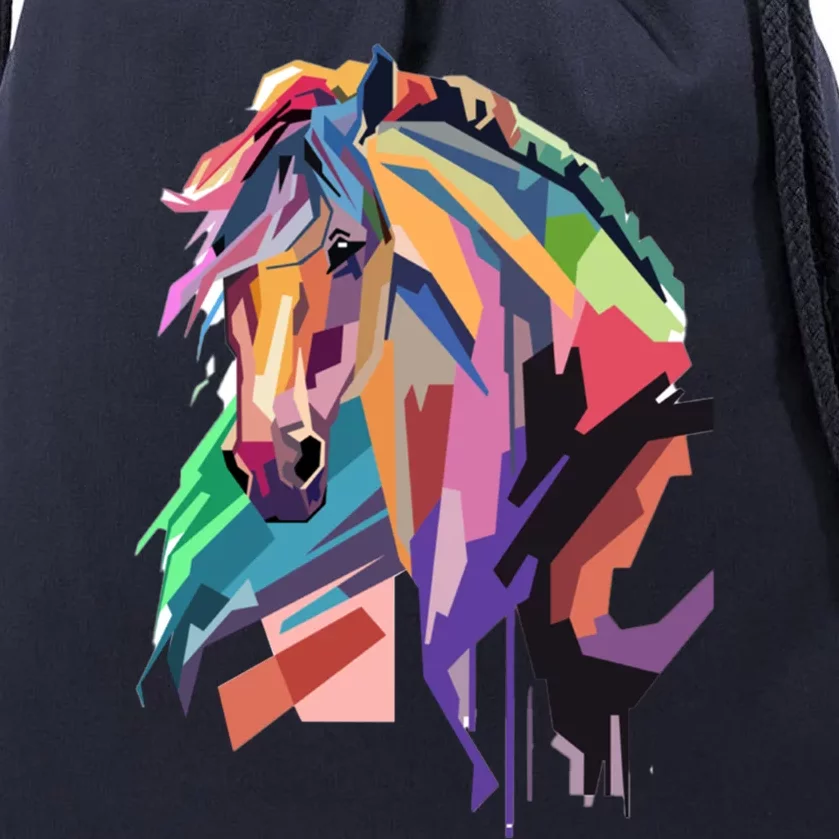 Awesome Horse Gift Horseback Riding Equestrian Lovers Funny Gift Great Gift Drawstring Bag