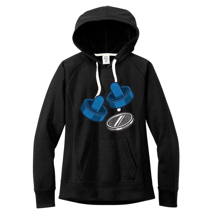 Air Hockey Game Pieces Women's Fleece Hoodie