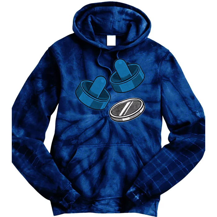 Air Hockey Game Pieces Tie Dye Hoodie