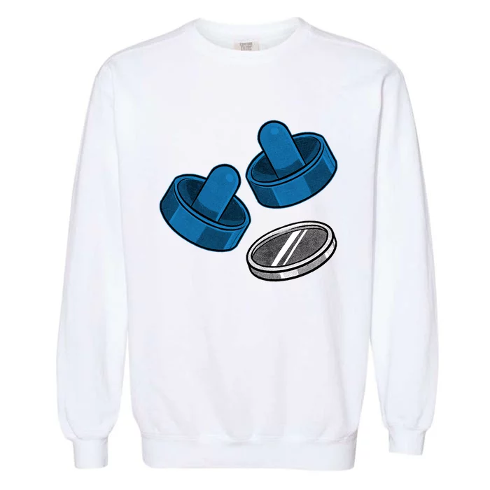 Air Hockey Game Pieces Garment-Dyed Sweatshirt