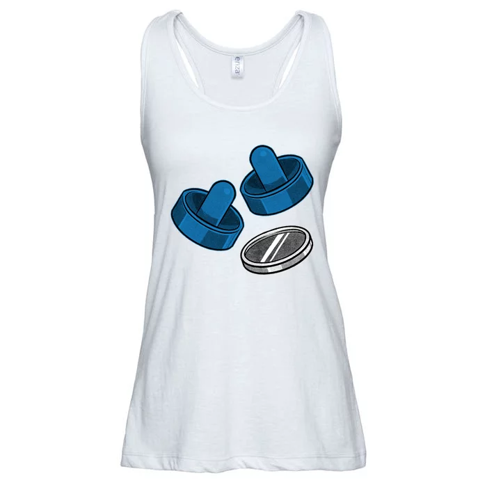 Air Hockey Game Pieces Ladies Essential Flowy Tank