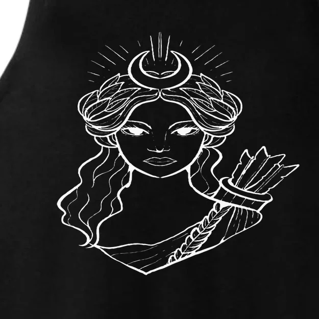 Artemis Hunt Goddess Mythology Fan And Hunter Ladies Tri-Blend Wicking Tank