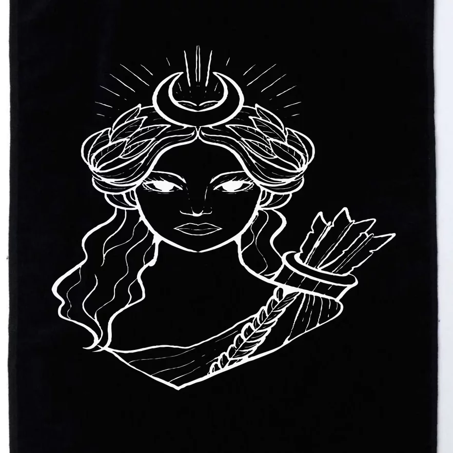 Artemis Hunt Goddess Mythology Fan And Hunter Platinum Collection Golf Towel