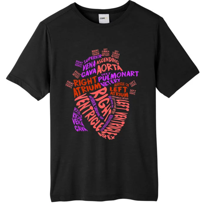 Anatomical Human Heart Cardiology Medical Cardiac Nurse TShirt ChromaSoft Performance T-Shirt