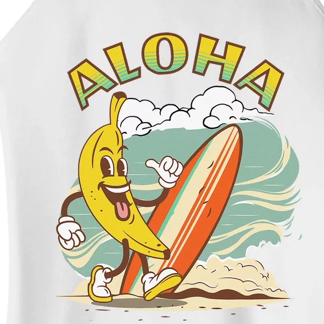 Aloha Hawaii Hawaiian island tees Surf Women’s Perfect Tri Rocker Tank