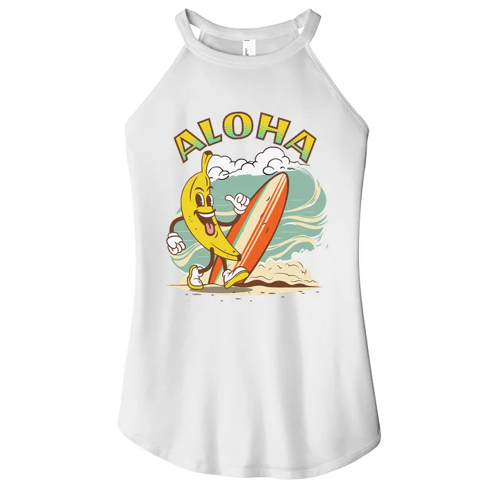 Aloha Hawaii Hawaiian island tees Surf Women’s Perfect Tri Rocker Tank