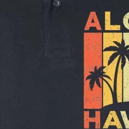 Aloha Hawaii Hawaiian Island Palm Beach Surfboard Surf Softstyle Adult Sport Polo