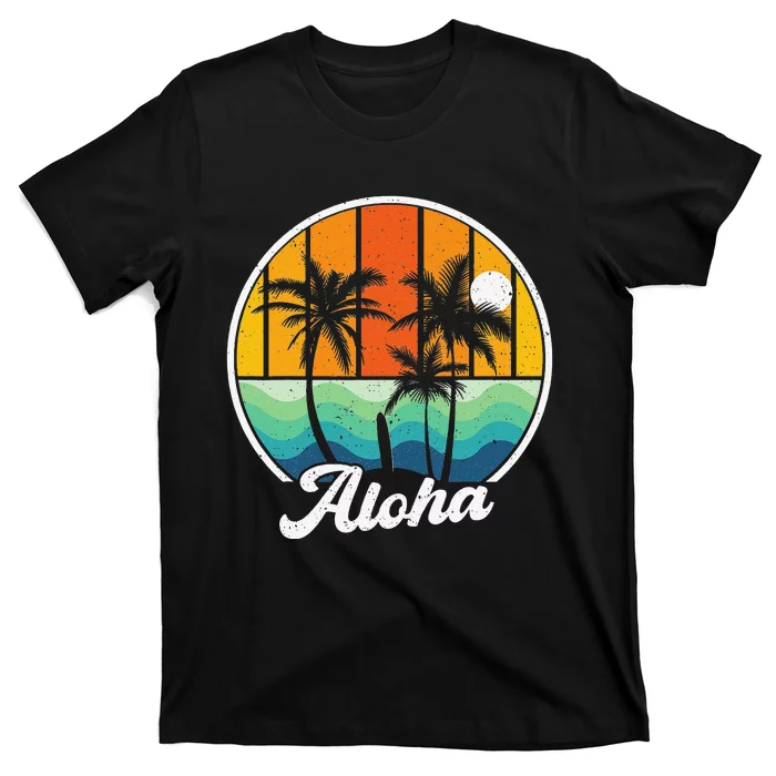 Aloha Hawaii Hawaiian Island  Surf T-Shirt