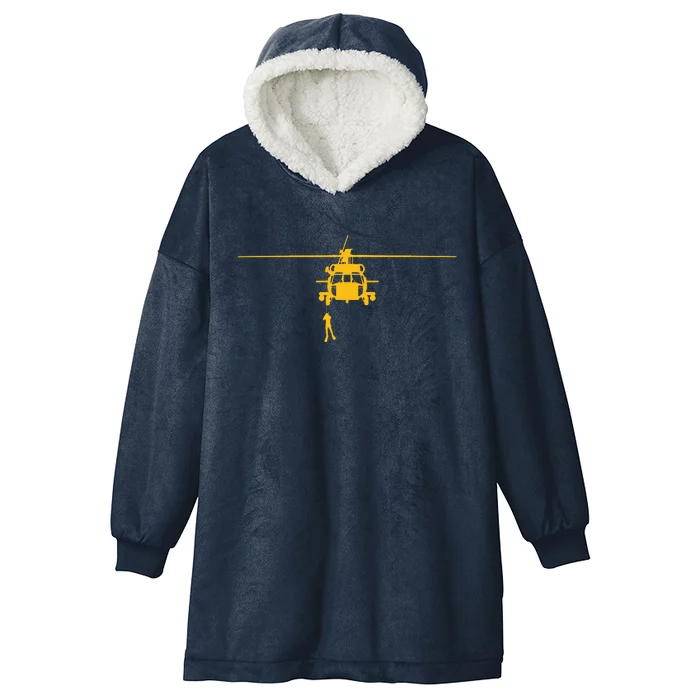 Awesome H60 Helicopter Search And Rescue SAR Design Hooded Wearable Blanket