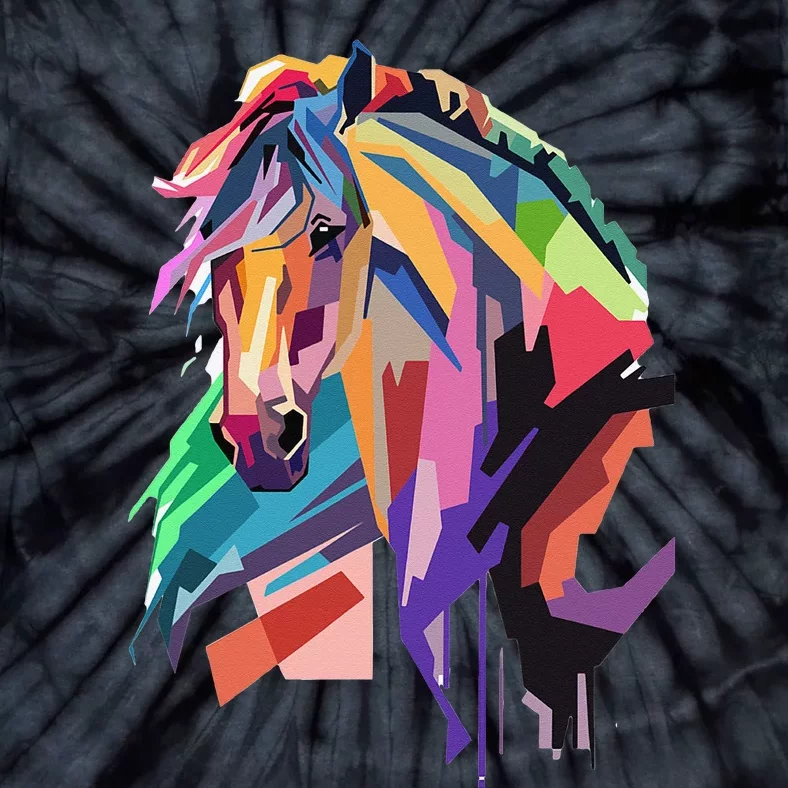 Awesome Horse Horseback Riding Equestrian Lovers Gifts Tie-Dye T-Shirt