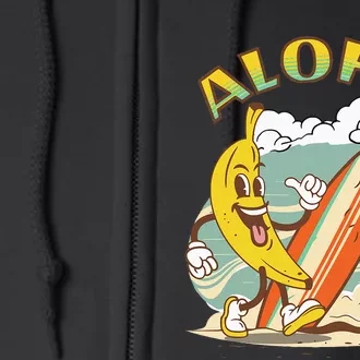 Aloha Hawaii Hawaiian Island Tees Surf Full Zip Hoodie