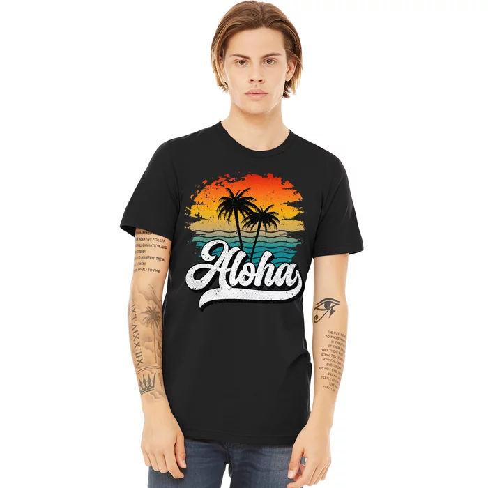 Aloha Hawaii Hawaii Lover Retro Aloha Premium T-Shirt