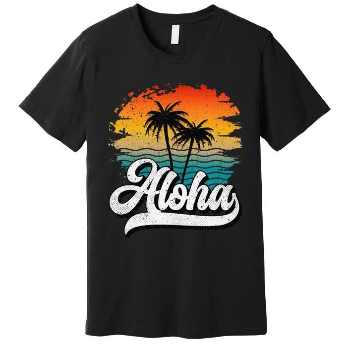 Aloha Hawaii Hawaii Lover Retro Aloha Premium T-Shirt