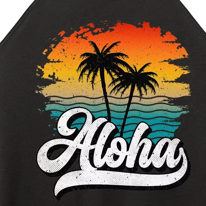 Aloha Hawaii Hawaii Lover Retro Aloha Women’s Perfect Tri Rocker Tank