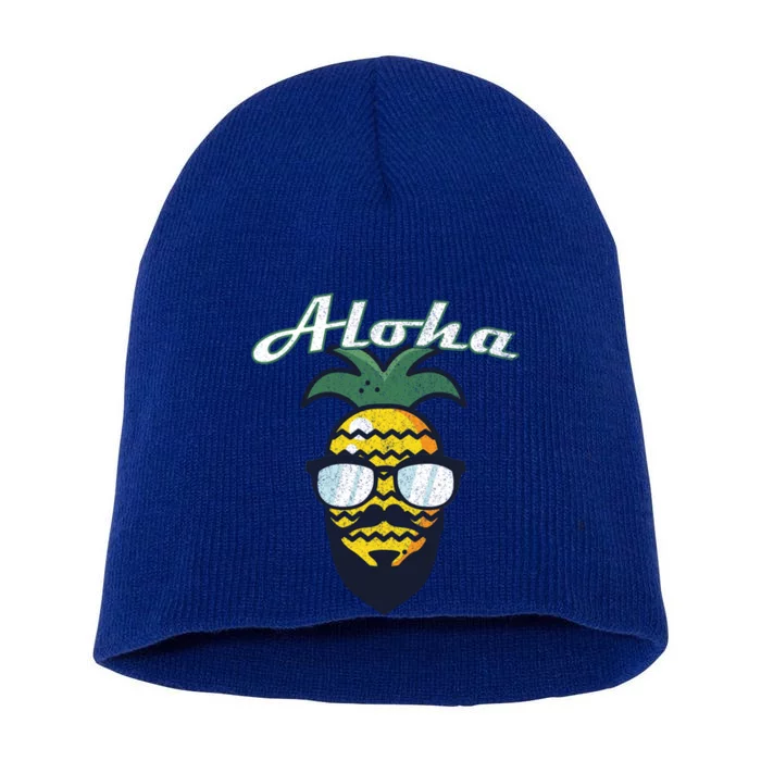 Aloha Hawaii Hawaiian Island Great Gift Beard This Is My Hawaiian Gift Short Acrylic Beanie